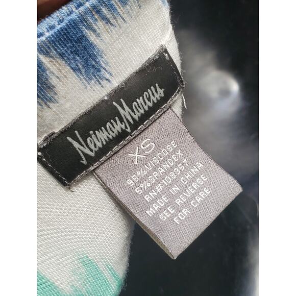 Neiman Marcus Women Multicolor Viscose Halter Neck Sleeveless Long Maxi Dress XS - Picture 9 of 11